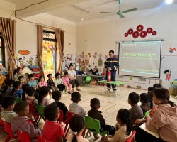 Tuyên truyền nâng cao nhận thức và kỹ năng phòng cháy, chữa cháy, cứu nạn cứu hộ trong trường mầm non mùa hanh khô